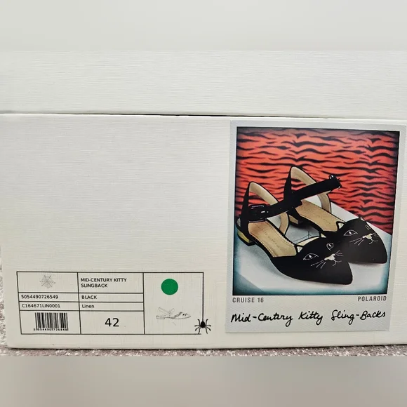 Charlotte Olympia Mid Century Kitty Slingback 42 - Picture 5 of 11